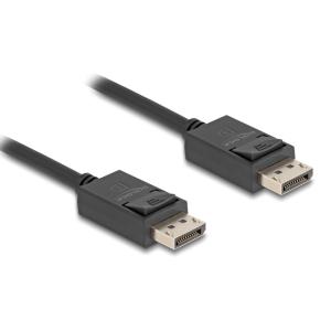 DELOCK καλώδιο DisplayPort 2.1 80492, 8K/60Hz 4K/120Hz 40Gbps, 1m, μαύρο | Καλώδια - Αντάπτορες | elabstore.gr