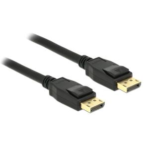 DELOCK καλώδιο DisplayPort 1.2 85508, 4K/60Hz, 21.6Gbps, 1.5m, μαύρο | Καλώδια - Αντάπτορες | elabstore.gr