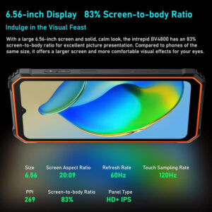 BLACKVIEW smartphone BV4800, 6.56", 3/64GB, IP68/IP69K, 5180mAh, μαύρο | eLabstore.gr