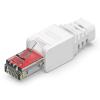 POWERTECH βύσμα δικτύου RJ45 CAB-N350, CAT 6A UTP, tool-free, λευκό | Καλώδια - Αντάπτορες | elabstore.gr