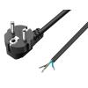 POWERTECH καλώδιο τροφοδοσίας CAB-P038, CCS, 3x 0.75mm², 1.8m, μαύρο | Καλώδια - Αντάπτορες | elabstore.gr