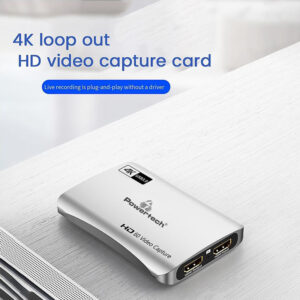 POWERTECH video capture CAB-UC081, HDMI/USB σύνδεση, 4K/30Hz, γκρι | Καλώδια - Αντάπτορες | elabstore.gr