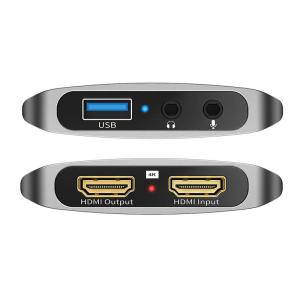 POWERTECH video capture CAB-UC081, HDMI/USB σύνδεση, 4K/30Hz, γκρι | Καλώδια - Αντάπτορες | elabstore.gr
