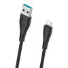 CELEBRAT καλώδιο Lightning σε USB CB-18I, 15W 2.4A, 480Mbps, 1m, μαύρο | Καλώδια - Αντάπτορες | elabstore.gr