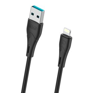CELEBRAT καλώδιο Lightning σε USB CB-18I, 15W 2.4A, 480Mbps, 1m, μαύρο | Καλώδια - Αντάπτορες | elabstore.gr
