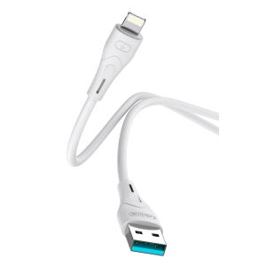 CELEBRAT καλώδιο Lightning σε USB CB-18I, 15W 2.4A, 480Mbps, 1m, λευκό | Καλώδια - Αντάπτορες | elabstore.gr