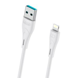 CELEBRAT καλώδιο Lightning σε USB CB-18I, 15W 2.4A, 480Mbps, 1m, λευκό | Καλώδια - Αντάπτορες | elabstore.gr