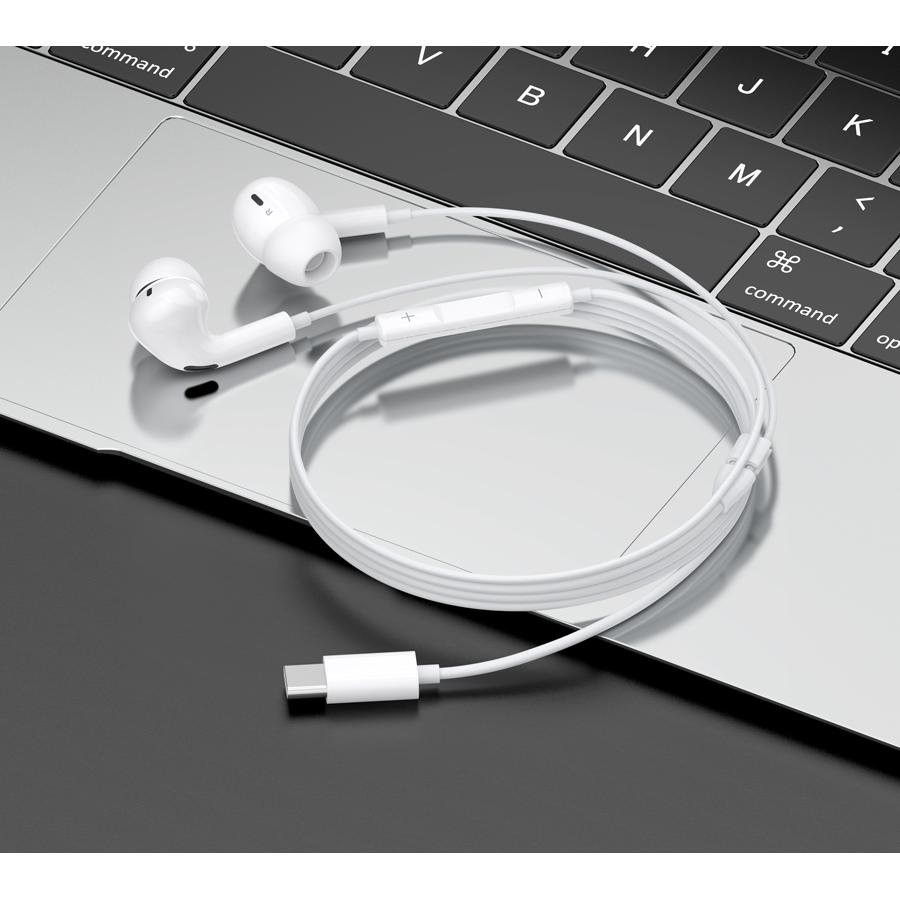 CELEBRAT earphones με μικρόφωνο E300, USB-C, 1.2m, λευκά | eLabstore.gr CELEBRAT earphones με μικρόφωνο E300, USB-C, 1.2m, λευκά | Αξεσουάρ κινητών | elabstore.gr