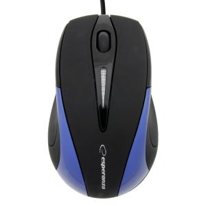 ESPERANZA ενσύρματο ποντίκι EM102B, οπτικό, 1000DPI, USB, μαύρο/μπλε | Συνοδευτικά PC | elabstore.gr