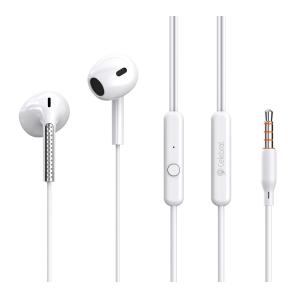 CELEBRAT earphones με μικρόφωνο G28, 3.5mm, 1.2m, λευκά | Αξεσουάρ κινητών | elabstore.gr