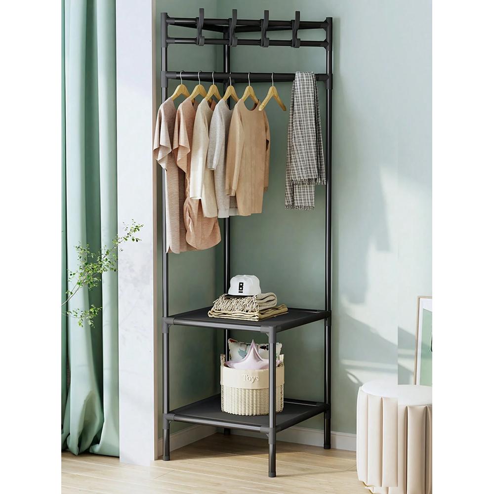 HOME USE κρεμάστρα δαπέδου HUH-0165, μεταλλική, γωνιακή, 40x188cm, μαύρη | eLabstore.gr HOME USE κρεμάστρα δαπέδου HUH-0165, μεταλλική, γωνιακή, 40x188cm, μαύρη | Οικιακός εξοπλισμός | elabstore.gr