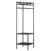 HOME USE κρεμάστρα δαπέδου HUH-0165, μεταλλική, γωνιακή, 40x188cm, μαύρη | Οικιακός εξοπλισμός | elabstore.gr