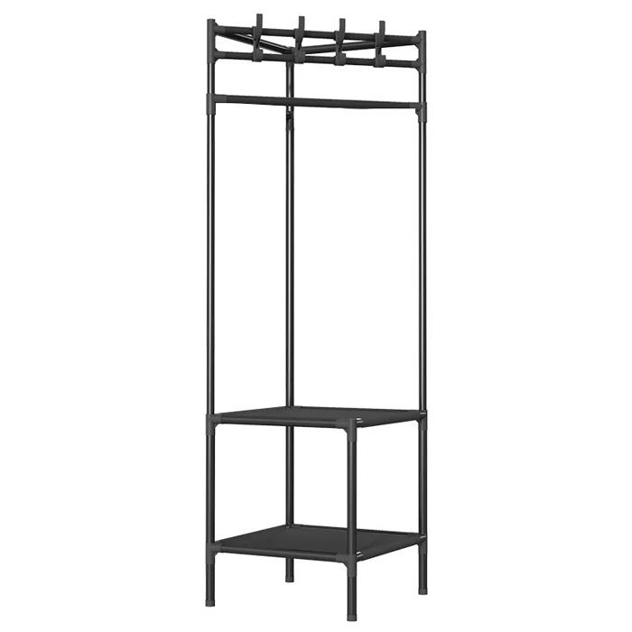 HOME USE κρεμάστρα δαπέδου HUH-0165, μεταλλική, γωνιακή, 40x188cm, μαύρη | eLabstore.gr HOME USE κρεμάστρα δαπέδου HUH-0165, μεταλλική, γωνιακή, 40x188cm, μαύρη | Οικιακός εξοπλισμός | elabstore.gr