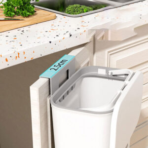 HOME USE κάδος απορριμμάτων HUH-0192, 9lt, 26x16x29cm, λευκός | Οικιακός εξοπλισμός | elabstore.gr