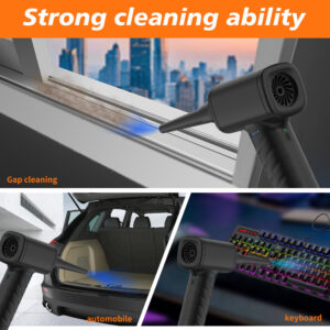 KINZIR ηλεκτρικό air duster AD19 με LED φακό, 70W, 6000mAh, μαύρο | Εργαλεία | elabstore.gr