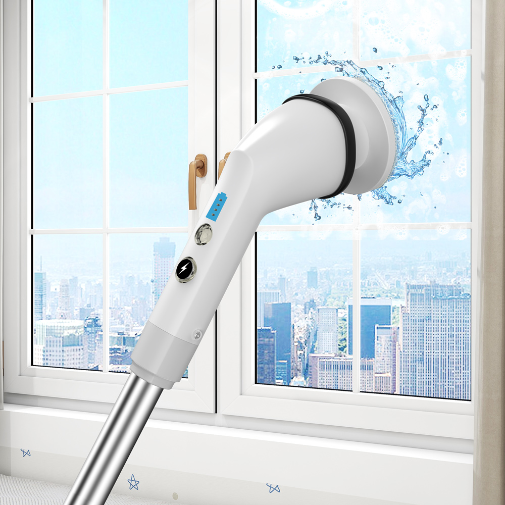KINZIR βούρτσα καθαρισμού μπαταρίας S1, 7 σε 1, 300rpm, 2500mAh, λευκή | eLabstore.gr KINZIR βούρτσα καθαρισμού μπαταρίας S1, 7 σε 1, 300rpm, 2500mAh, λευκή | Οικιακός εξοπλισμός | elabstore.gr
