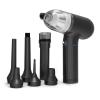 KINZIR 2 σε 1 σκουπάκι χειρός & air duster VC16, LED, 90W 7500mAh, μαύρο | Εργαλεία | elabstore.gr