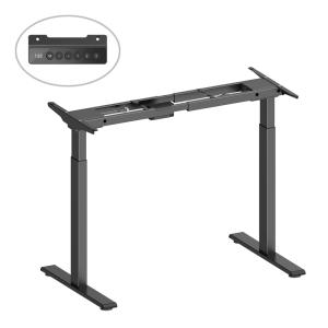 BRATECK σκελετός ηλεκτρικού γραφείου M12-22D, 95~145x60x70~118cm, μαύρο | Αναλώσιμα - Είδη Γραφείου | elabstore.gr