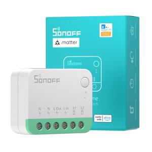 SONOFF smart διακόπτης MINIR4M, 2 κανάλια, Wi-Fi, 10A, λευκός | Εργαλεία | elabstore.gr
