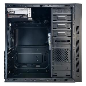 POWERTECH PC Case PT-1168 με 550W PSU, ATX, 418x200x416mm, μαύρο | PC & Αναβάθμιση | elabstore.gr