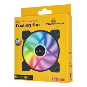 POWERTECH ανεμιστήρας PT-1170 για PC, LED FRGB, 120mm, 1200RPM | PC & Αναβάθμιση | elabstore.gr