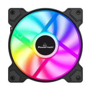 POWERTECH ανεμιστήρας PT-1170 για PC, LED FRGB, 120mm, 1200RPM | PC & Αναβάθμιση | elabstore.gr