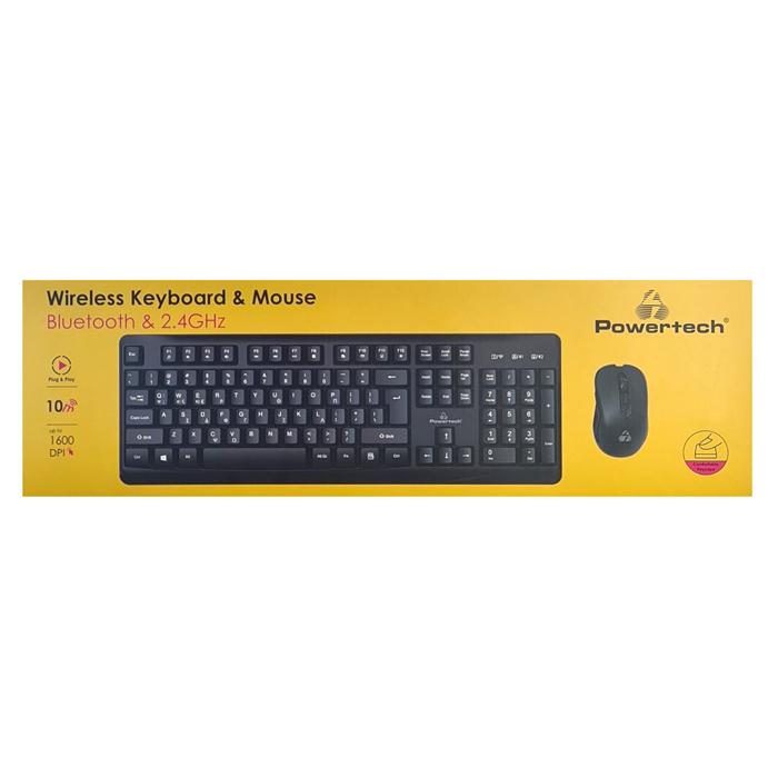 POWERTECH set ποντίκι & πληκτρολόγιο PT-1173, 2.4GHz & Bluetooth, μαύρο | eLabstore.gr POWERTECH set ποντίκι & πληκτρολόγιο PT-1173, 2.4GHz & Bluetooth, μαύρο | Συνοδευτικά PC | elabstore.gr