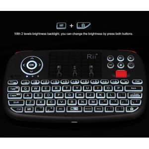 RIITEK ασύρματο mini πληκτρολόγιο i4, backlit, Bluetooth & 2.4GHz, μαύρο | eLabstore.gr