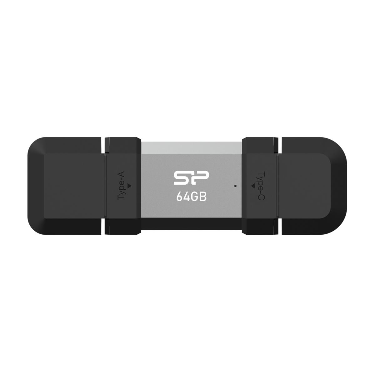 SILICON POWER USB Flash Drive C51, USB/USB-C, 64GB, 120MBps, ασημί | eLabstore.gr SILICON POWER USB Flash Drive C51, USB/USB-C, 64GB, 120MBps, ασημί | Συνοδευτικά PC | elabstore.gr