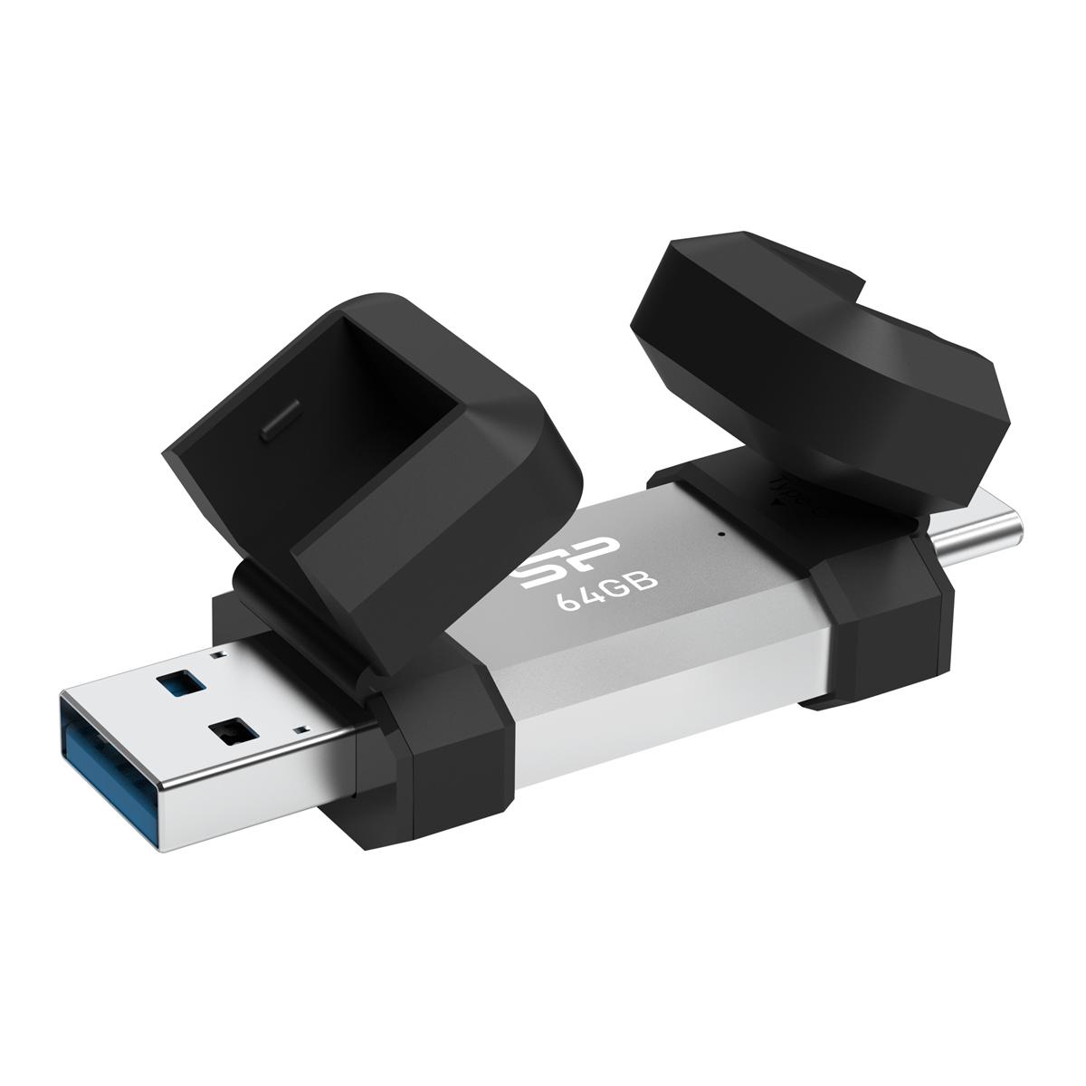 SILICON POWER USB Flash Drive C51, USB/USB-C, 64GB, 120MBps, ασημί | eLabstore.gr SILICON POWER USB Flash Drive C51, USB/USB-C, 64GB, 120MBps, ασημί | Συνοδευτικά PC | elabstore.gr