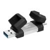 SILICON POWER USB Flash Drive C51, USB/USB-C, 128GB, 120MBps, ασημί | Συνοδευτικά PC | elabstore.gr