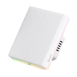 SONOFF smart διακόπτης T5-2C-86 με LED φωτισμό, διπλός, Wi-Fi, λευκός | Εργαλεία | elabstore.gr