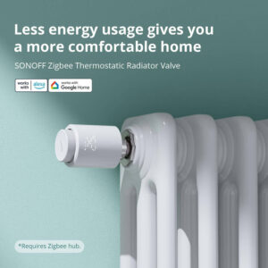 SONOFF smart θερμοστατική βαλβίδα για καλοριφέρ TRVZB, M30x1.5, 48x76mm, 6-28°C | Εργαλεία | elabstore.gr