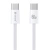 CELEBRAT καλώδιο USB-C U600, 60W, 480Mbps, 1m, λευκό | Καλώδια - Αντάπτορες | elabstore.gr