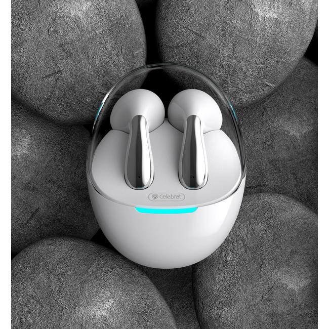 CELEBRAT earphones με θήκη φόρτισης W51, True Wireless, λευκά | eLabstore.gr CELEBRAT earphones με θήκη φόρτισης W51, True Wireless, λευκά | Αξεσουάρ κινητών | elabstore.gr