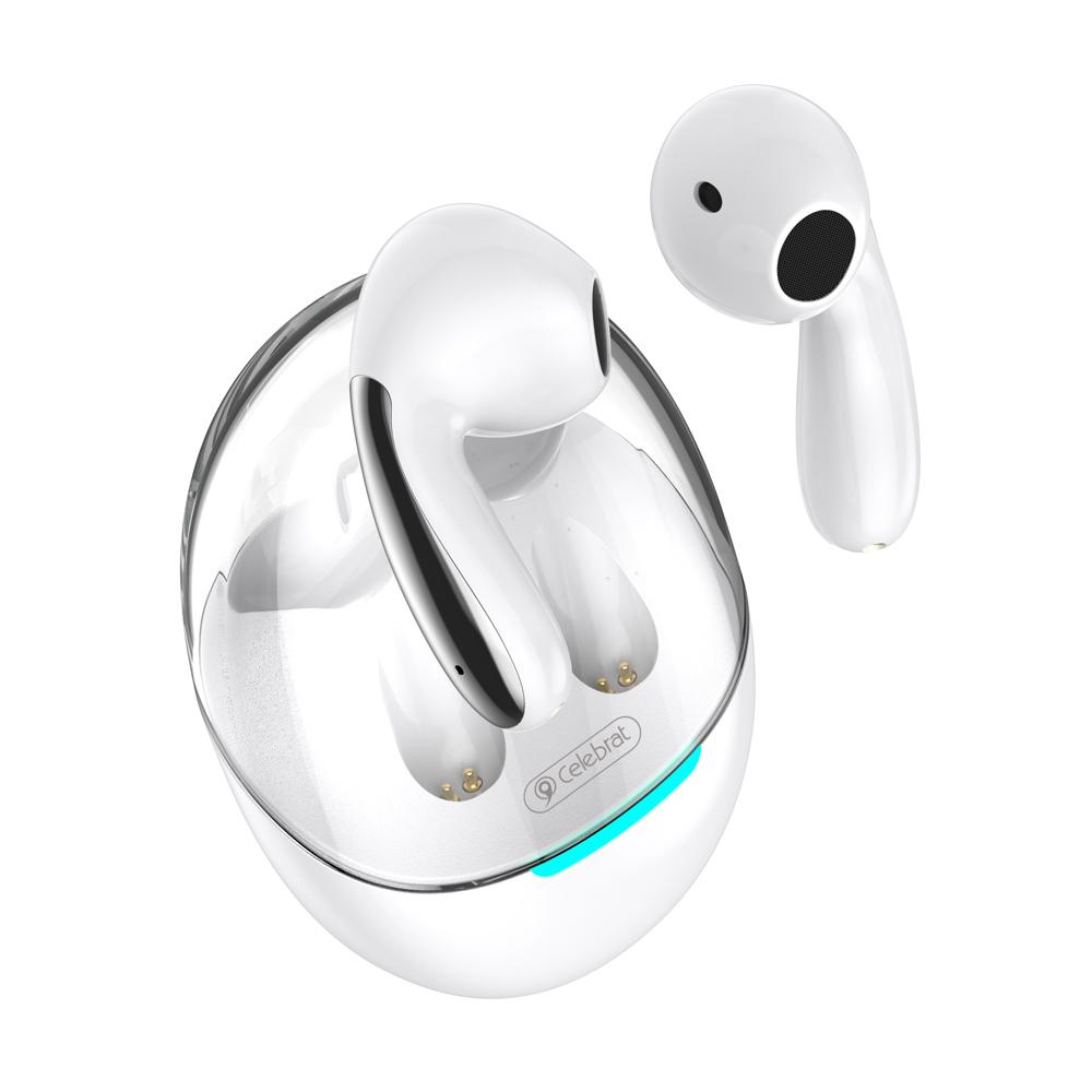 CELEBRAT earphones με θήκη φόρτισης W51, True Wireless, λευκά | eLabstore.gr CELEBRAT earphones με θήκη φόρτισης W51, True Wireless, λευκά | Αξεσουάρ κινητών | elabstore.gr