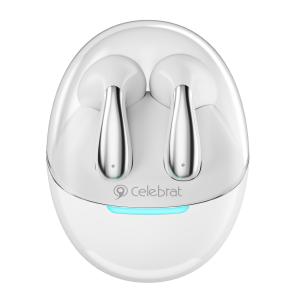 CELEBRAT earphones με θήκη φόρτισης W51, True Wireless, λευκά | eLabstore.gr CELEBRAT earphones με θήκη φόρτισης W51, True Wireless, λευκά | Αξεσουάρ κινητών | elabstore.gr