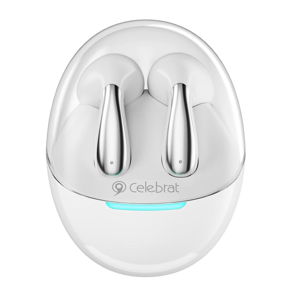 CELEBRAT earphones με θήκη φόρτισης W51, True Wireless, λευκά | eLabstore.gr CELEBRAT earphones με θήκη φόρτισης W51, True Wireless, λευκά | Αξεσουάρ κινητών | elabstore.gr