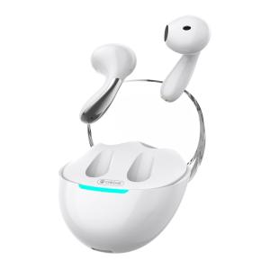 CELEBRAT earphones με θήκη φόρτισης W51, True Wireless, λευκά | Αξεσουάρ κινητών | elabstore.gr
