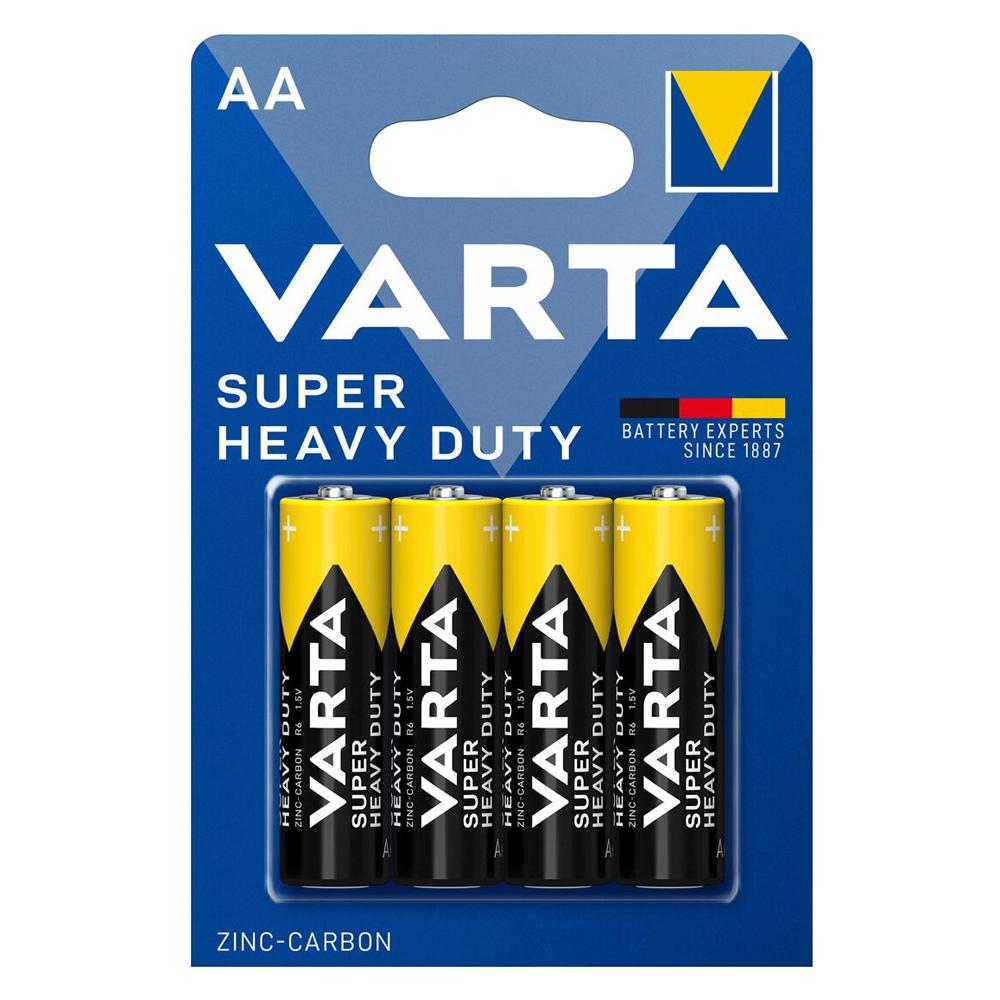 VARTA μπαταρίες Zinc Carbon Super Heavy Duty, AA/R6P, 1.5V, 4τμχ | eLabstore.gr VARTA μπαταρίες Zinc Carbon Super Heavy Duty, AA/R6P, 1.5V, 4τμχ | Μπαταρίες | elabstore.gr