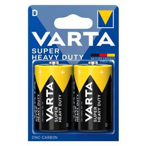 VARTA μπαταρίες Zinc Carbon Super Heavy Duty, D/R20P, 1.5V, 2τμχ | Μπαταρίες | elabstore.gr