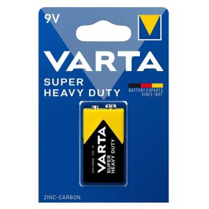 VARTA μπαταρία Zinc Carbon Super Heavy Duty, 9V, 1τμχ | Μπαταρίες | elabstore.gr