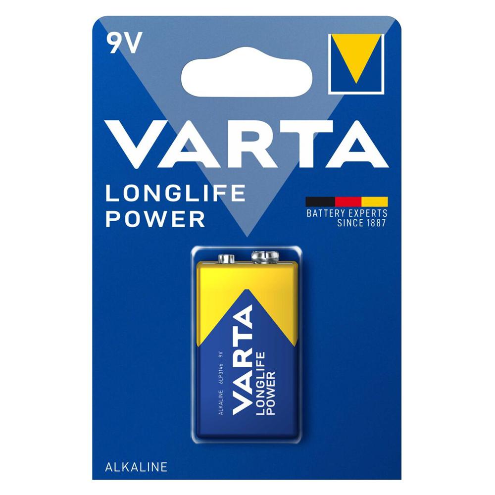 VARTA αλκαλική μπαταρία Longlife Power, 9V, 1τμχ | eLabstore.gr VARTA αλκαλική μπαταρία Longlife Power, 9V, 1τμχ | Μπαταρίες | elabstore.gr