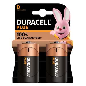 DURACELL αλκαλικές μπαταρίες Plus, D/LR20, 1.5V, 2τμχ | Μπαταρίες | elabstore.gr