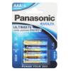 PANASONIC αλκαλικές μπαταρίες Evolta, AAA/LR03, 1.5V, 4τμχ | Μπαταρίες | elabstore.gr