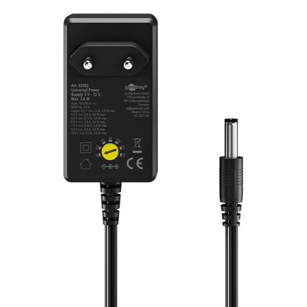 GOOBAY επιτοίχιος φορτιστής 65592, 3V-12V, 3.6W, 12 tips | eLabstore.gr GOOBAY επιτοίχιος φορτιστής 65592, 3V-12V, 3.6W, 12 tips | Τροφοδοσία Ρεύματος | elabstore.gr
