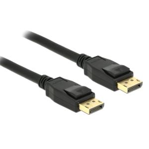 DELOCK καλώδιο DisplayPort 1.2 83805, 4K/60Hz, 21.6 Gbps, 1m, μαύρο | Καλώδια - Αντάπτορες | elabstore.gr
