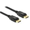DELOCK καλώδιο DisplayPort 1.2 83807, 4K/60Hz, 21.6 Gbps, 3m, μαύρο | Καλώδια - Αντάπτορες | elabstore.gr