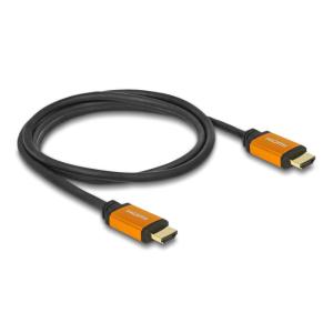 DELOCK καλώδιο HDMI 85728, 8K/60Hz, 48 Gbps, eARC, HDR, 1.5m, μαύρο | Καλώδια - Αντάπτορες | elabstore.gr