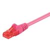 GOOBAY καλώδιο δικτύου 95593, CAT 6 U/UTP, CCA, 1.5m, ροζ | Καλώδια - Αντάπτορες | elabstore.gr